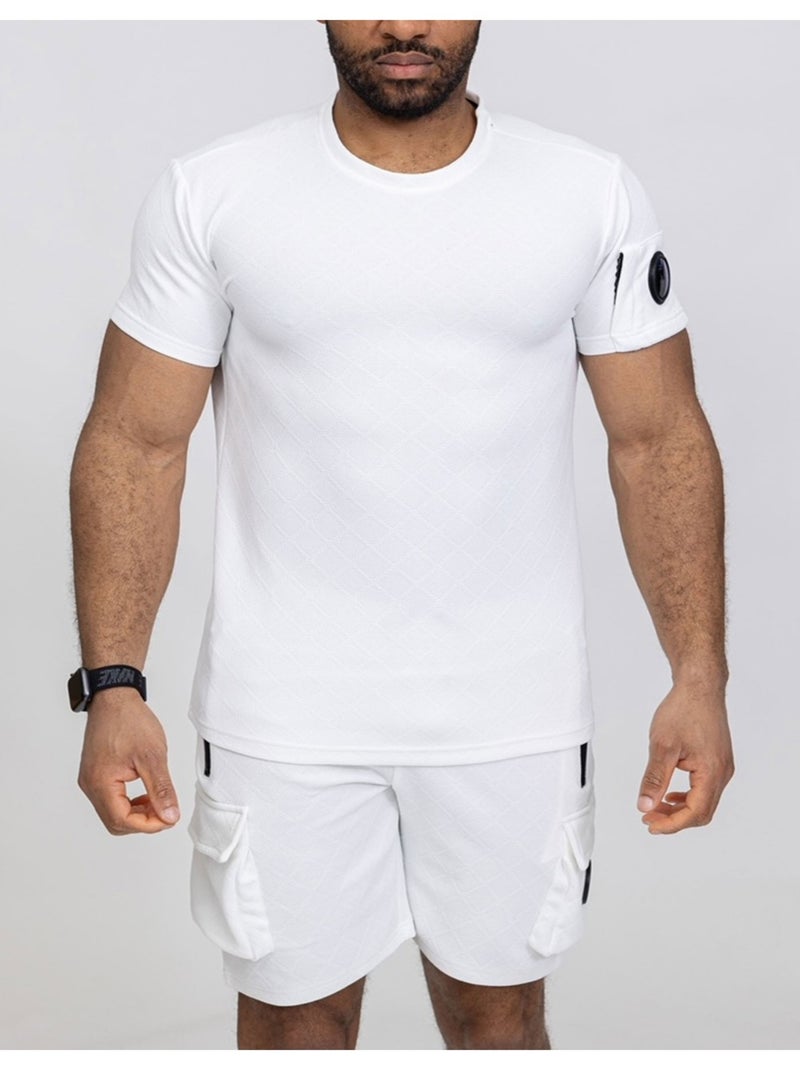 Ensemble Short,T-shirt Kebello Blanc - Kiabi