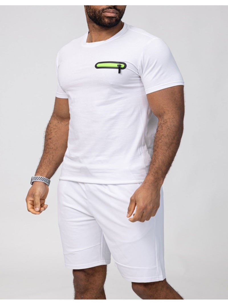 Ensemble Short,T-shirt Kebello Blanc - Kiabi