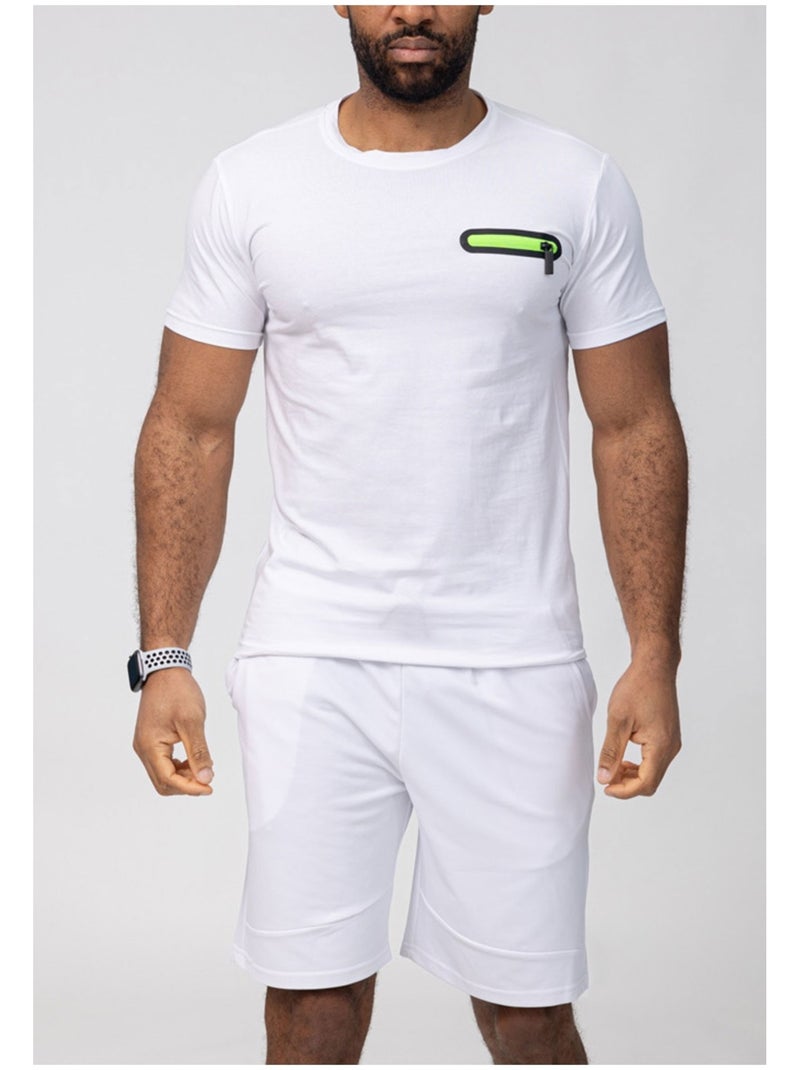 Ensemble Short,T-shirt Kebello Blanc - Kiabi