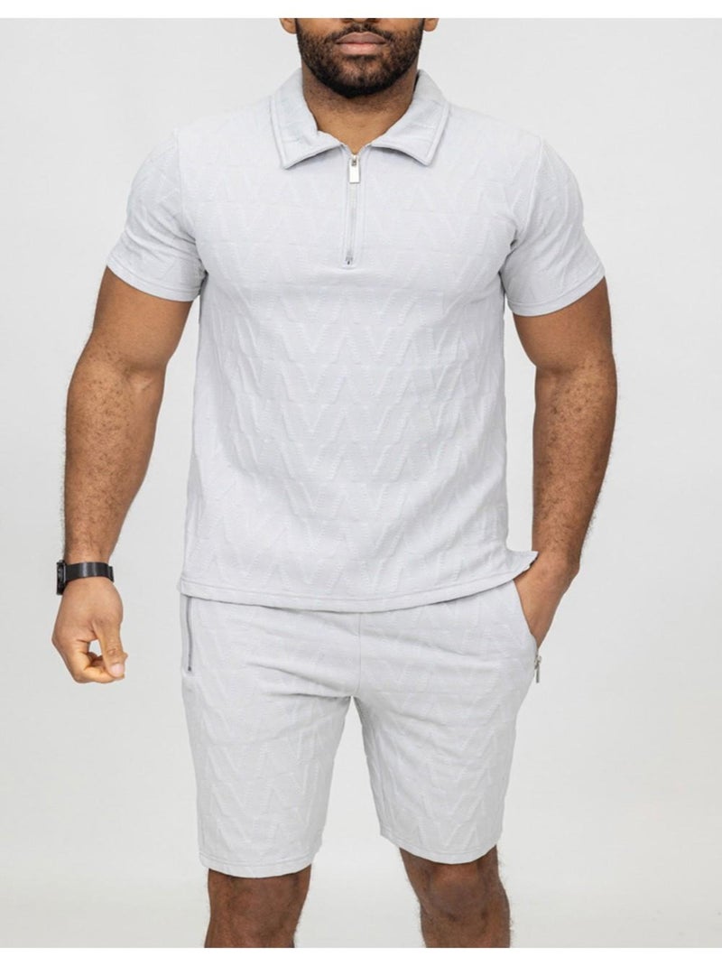 Ensemble Short,T-shirt Kebello Gris - Kiabi