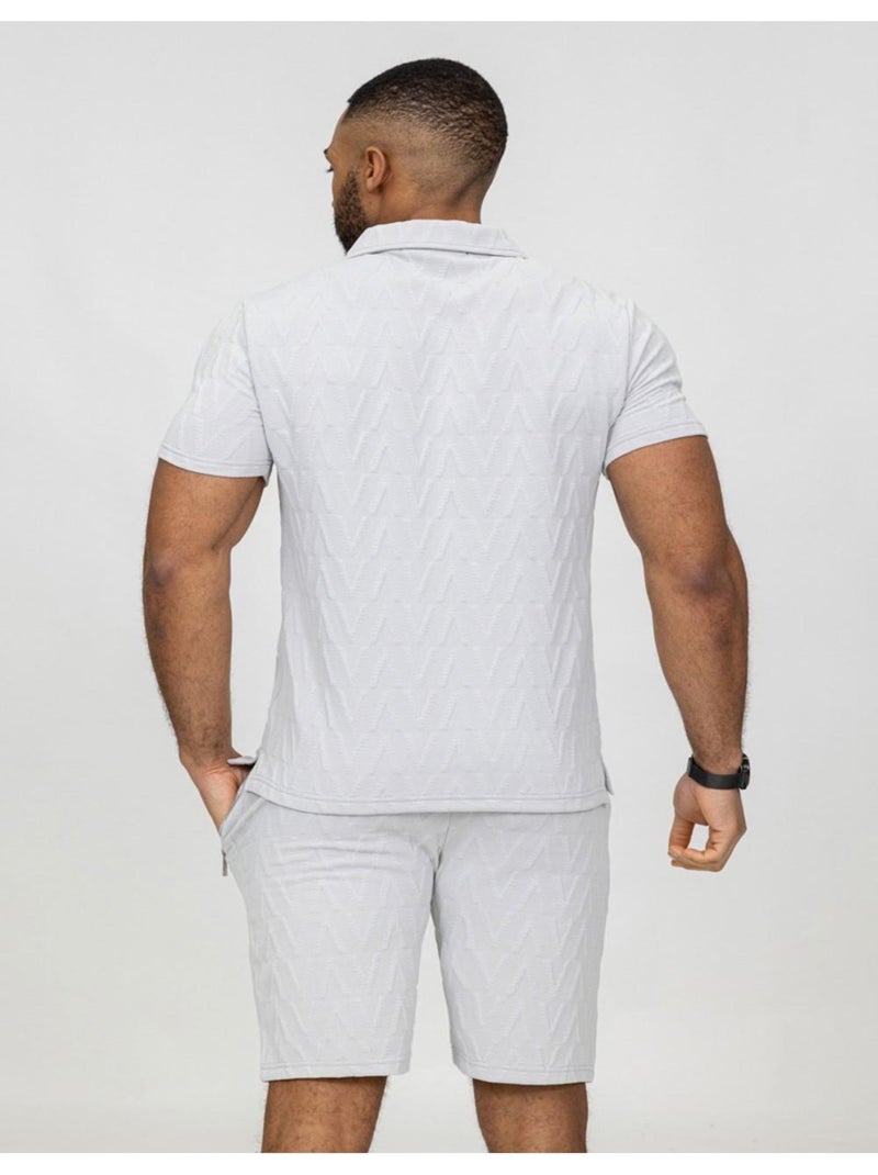 Ensemble Short,T-shirt Kebello Gris - Kiabi