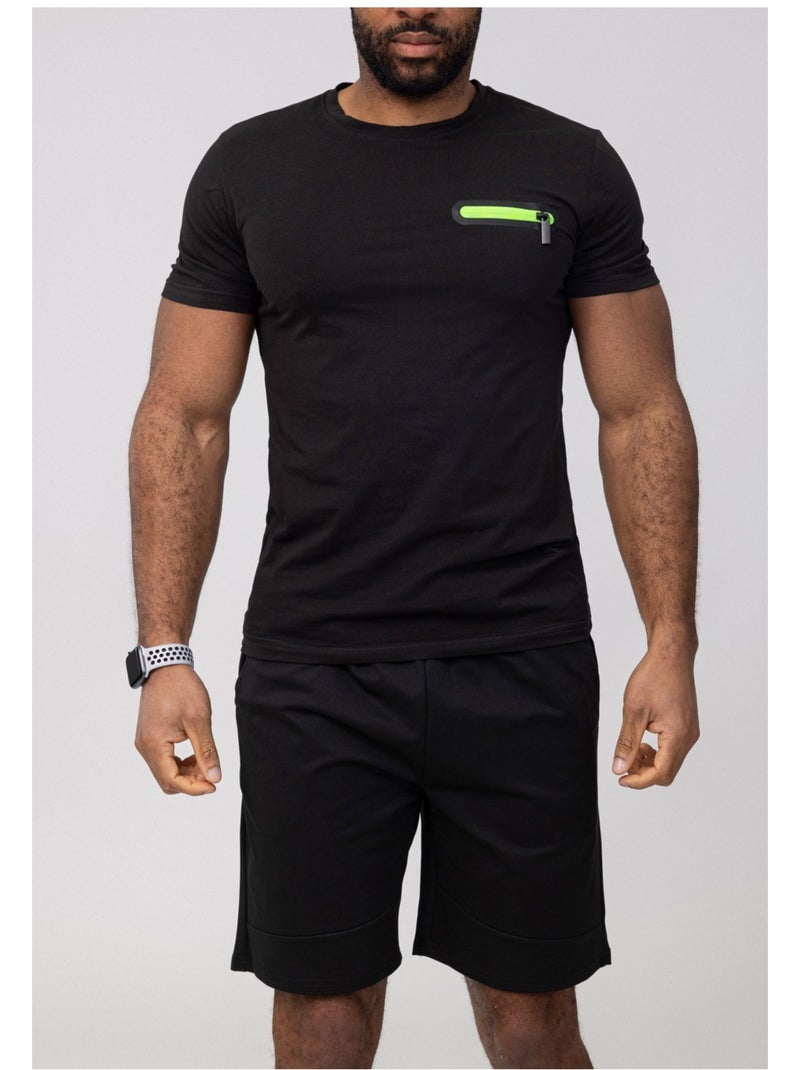 Ensemble Short,T-shirt Kebello Noir Noir - Kiabi