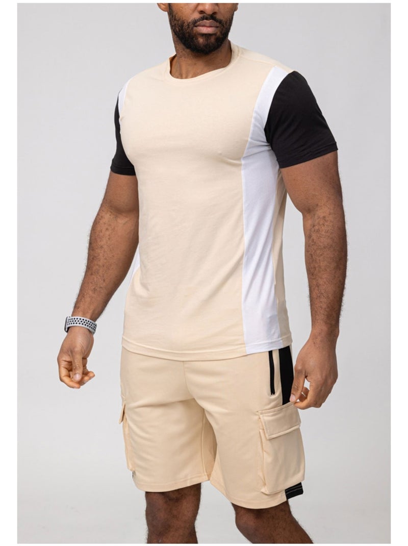 Ensemble Short,Tshirt Kebello Beige - Kiabi