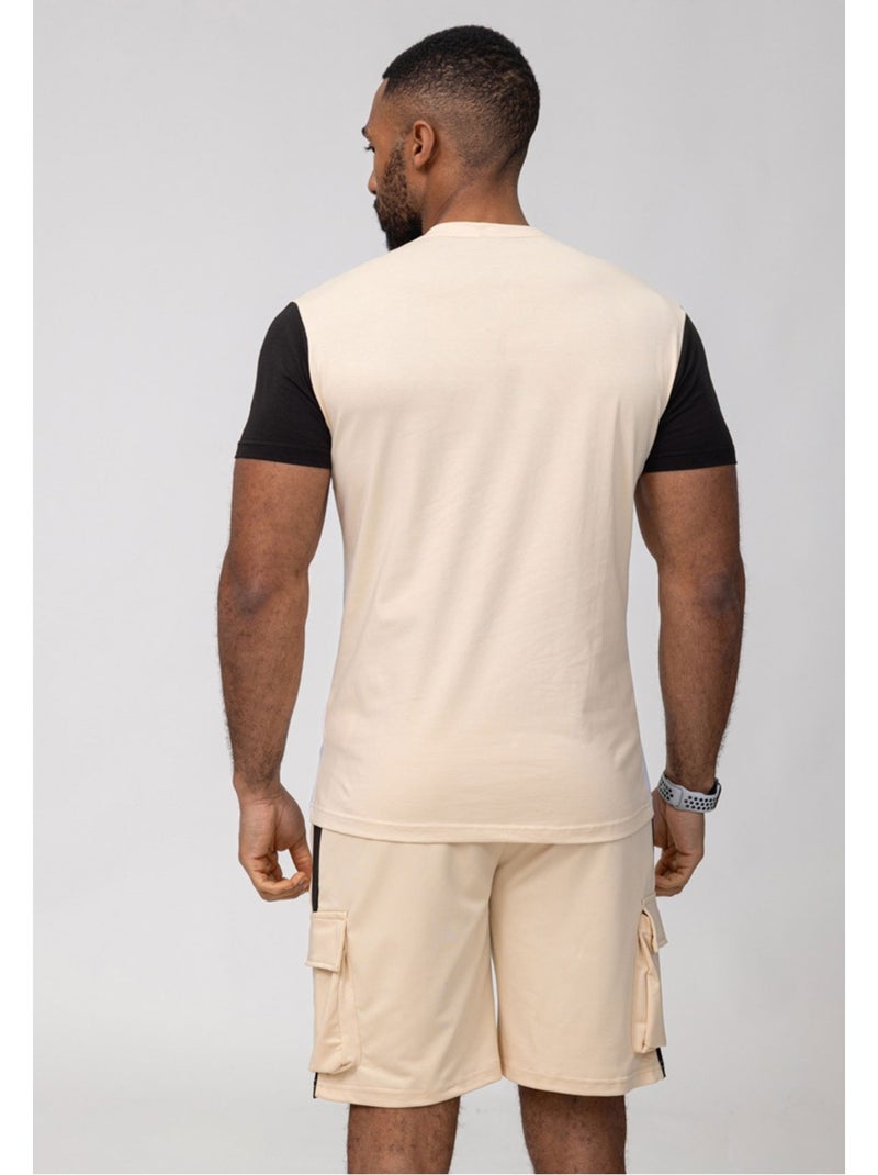 Ensemble Short,Tshirt Kebello Beige - Kiabi