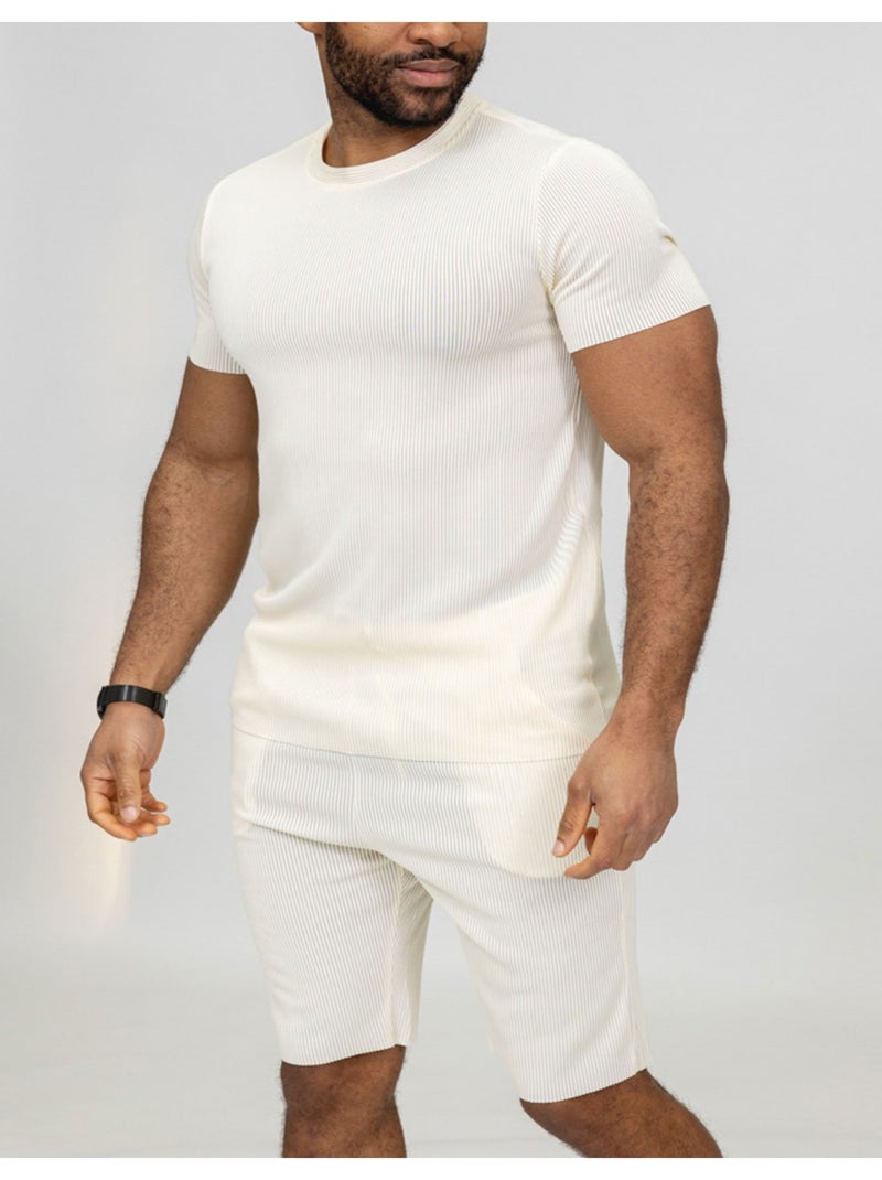 Ensemble Short,Tshirt Kebello Blanc - Kiabi