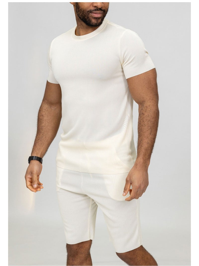 Ensemble Short,Tshirt Kebello Blanc - Kiabi