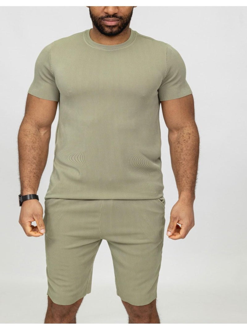 Ensemble Short,Tshirt Kebello Vert - Kiabi