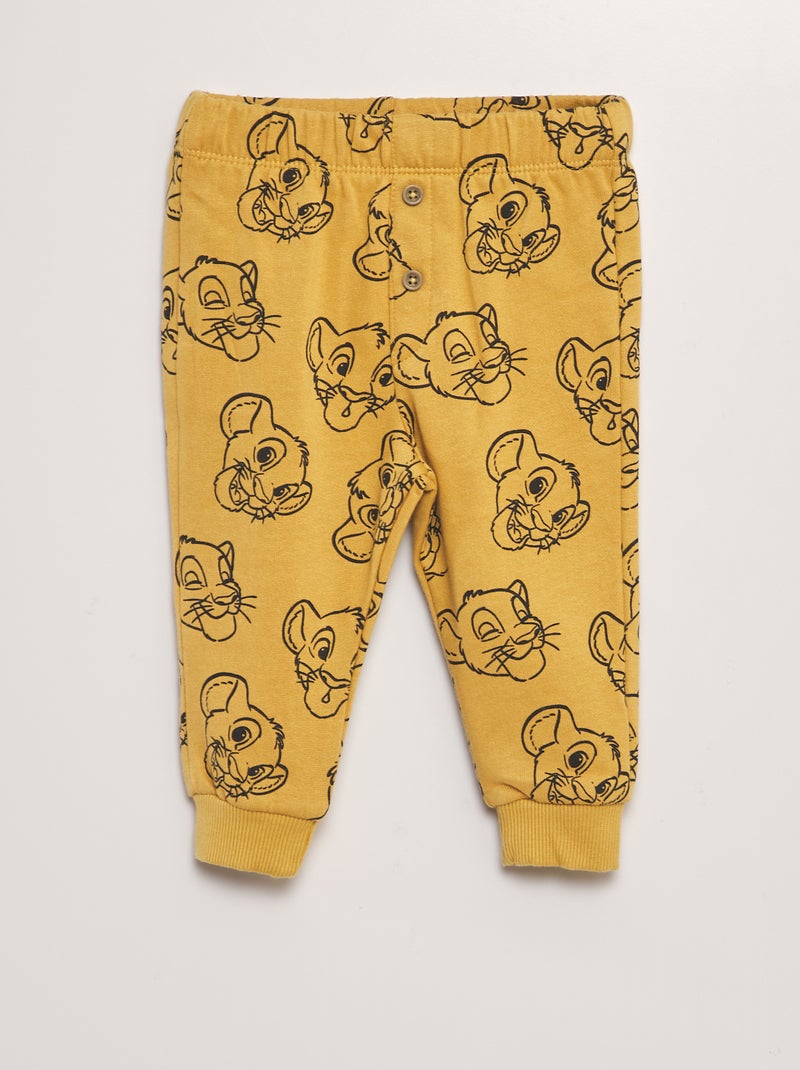 Ensemble 'Simba' t-shirt + sweat + pantalon - 3 pièces Jaune - Kiabi