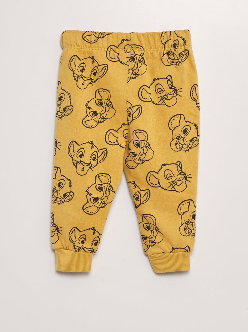 Ensemble 'Simba' t-shirt + sweat + pantalon - 3 pièces Jaune - Kiabi