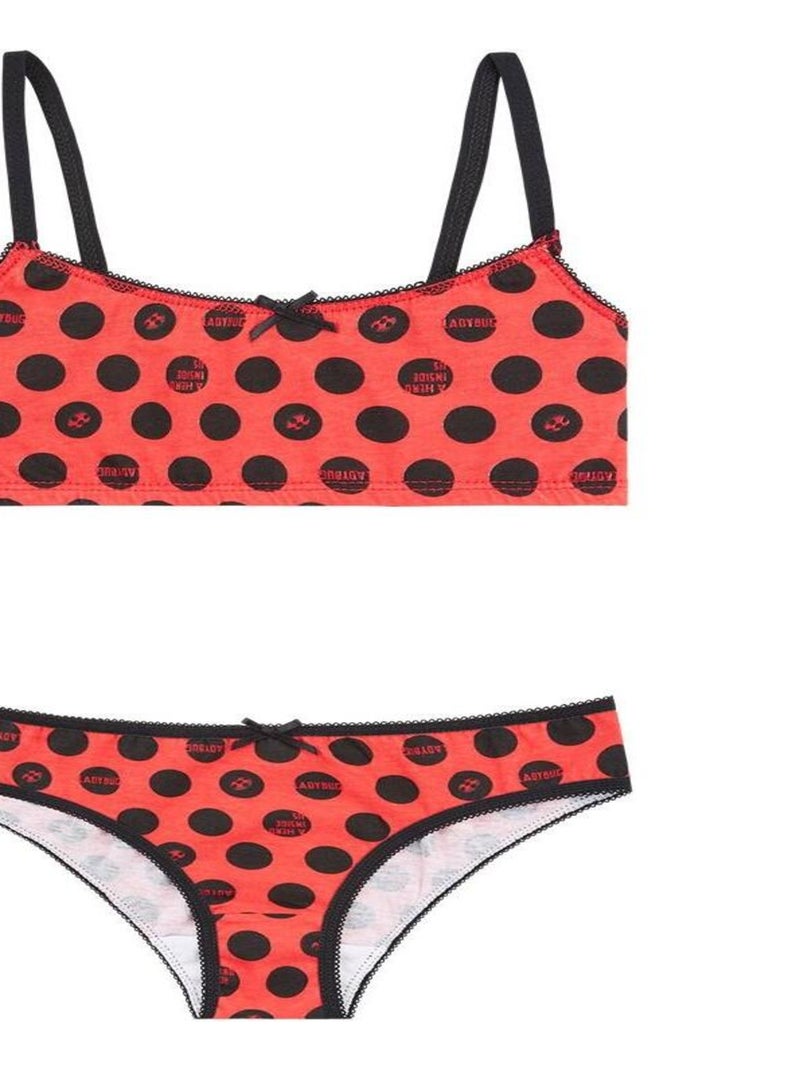 Ensemble slip et brassière bébé fille Miraculous Rose - Kiabi