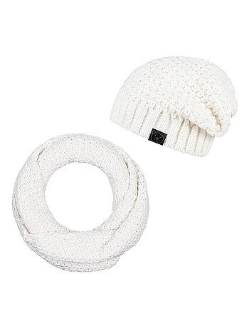 Ensemble Snood Bonnet Elixa - Made in UE