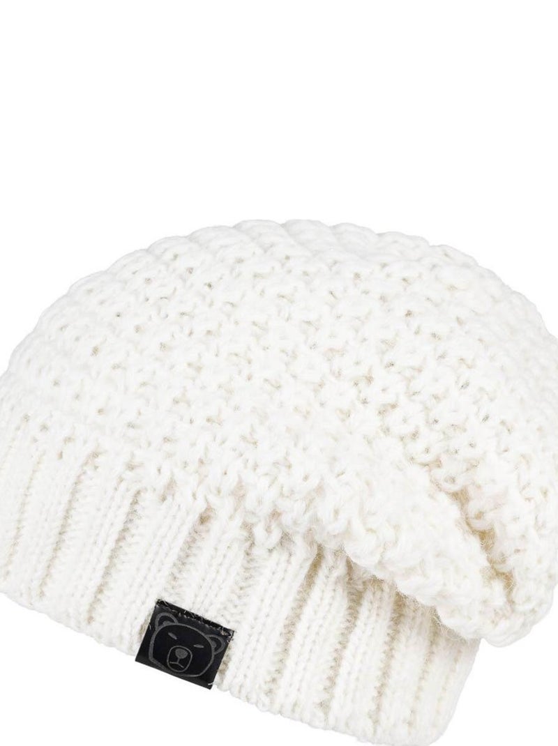 Ensemble Snood Bonnet Elixa - Made in UE Blanc - Kiabi