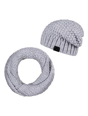 Ensemble Snood Bonnet Elixa - Made in UE