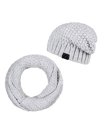 Ensemble Snood Bonnet Elixa - Made in UE