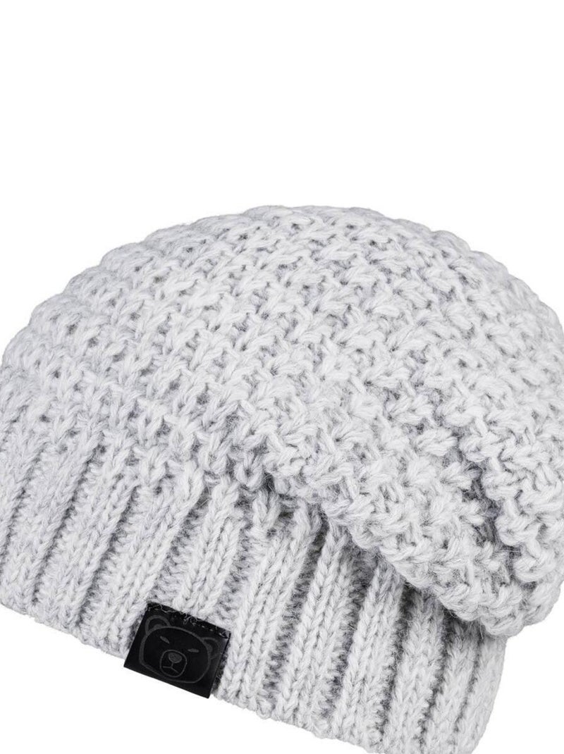 Ensemble Snood Bonnet Elixa - Made in UE Gris clair - Kiabi