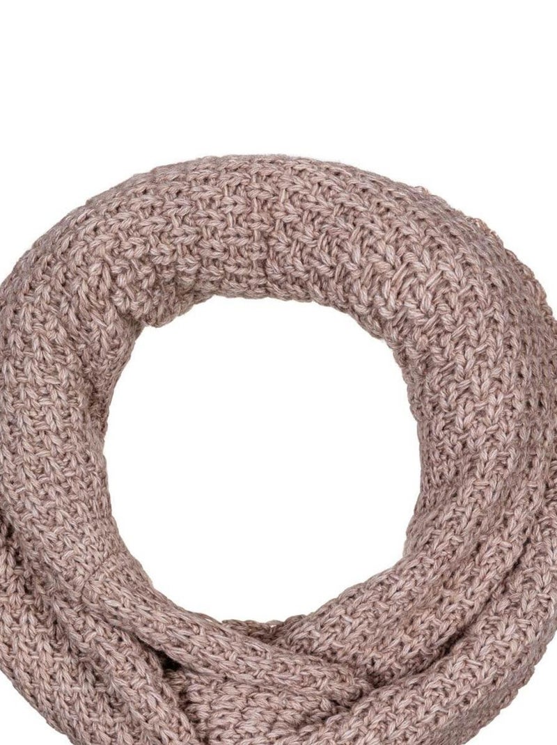 Ensemble Snood Bonnet Elixa - Made in UE Marron clair - Kiabi