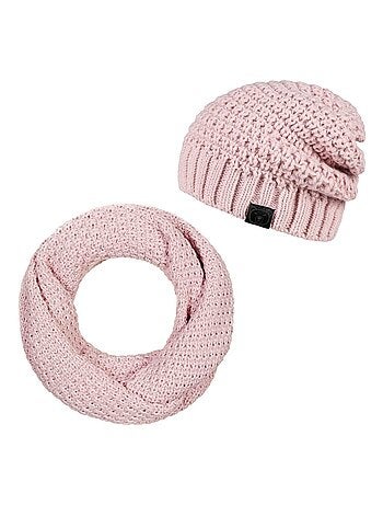 Ensemble Snood Bonnet Elixa - Made in UE