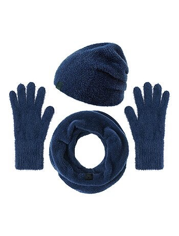 Ensemble Snood Bonnet Gants Etama - Made in UE