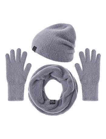 Ensemble Snood Bonnet Gants Etama - Made in UE