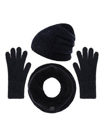 Ensemble Snood Bonnet Gants Etama - Made in UE