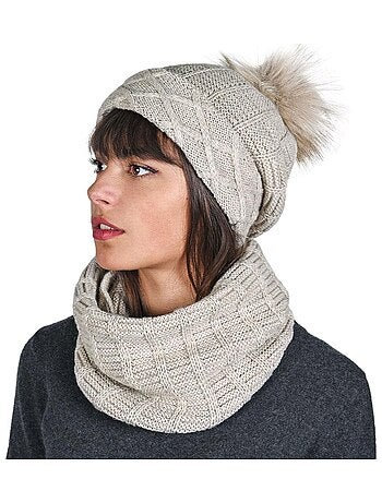 Ensemble Snood Bonnet Komin - Made in UE