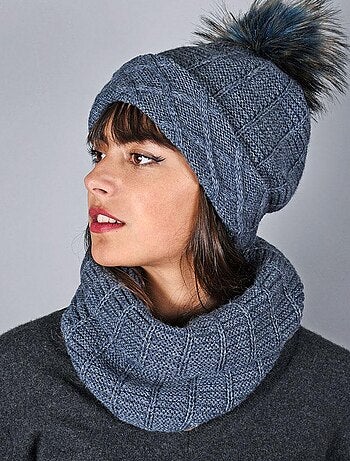 Ensemble Snood Bonnet Komin - Made in UE