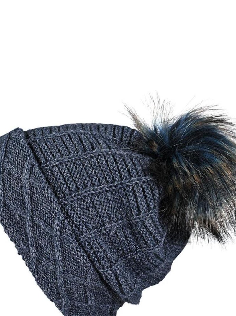 Ensemble Snood Bonnet Komin - Made in UE Bleu marine - Kiabi