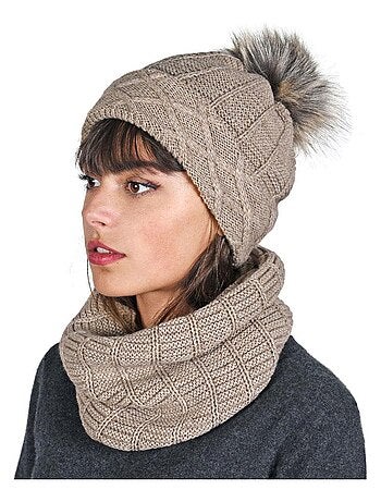 Ensemble Snood Bonnet Komin - Made in UE