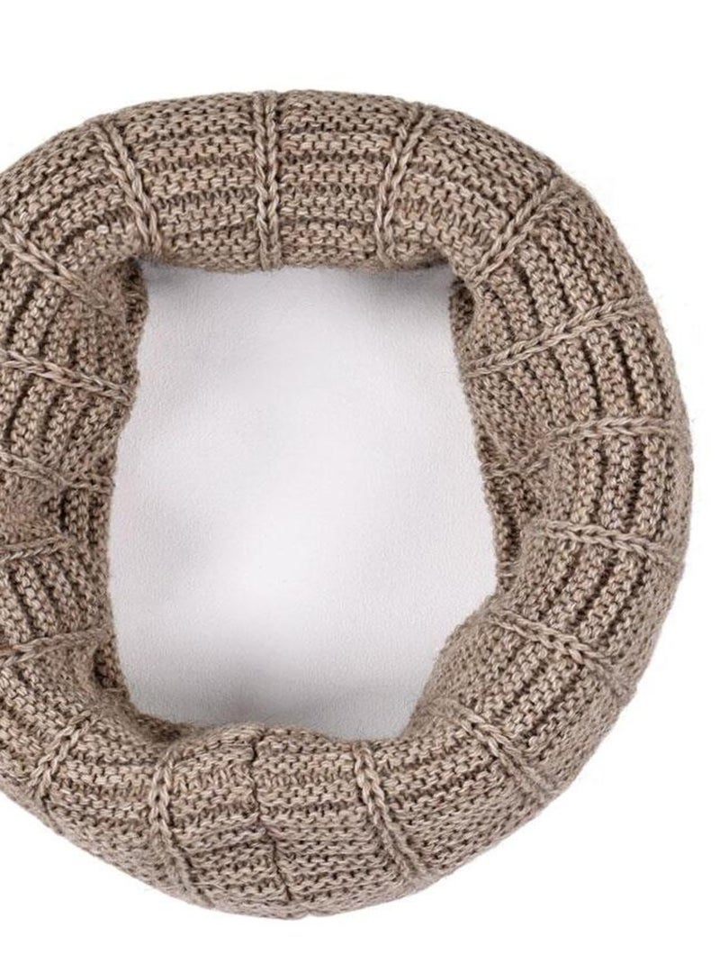 Ensemble Snood Bonnet Komin - Made in UE Marron clair - Kiabi