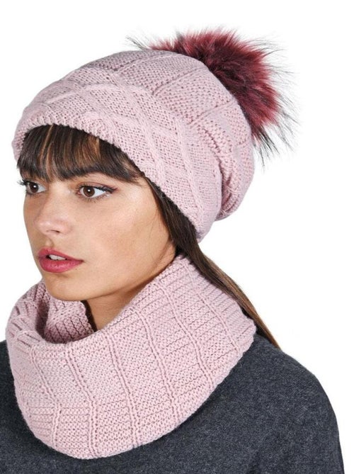 Ensemble Snood Bonnet Komin - Made in UE - Kiabi