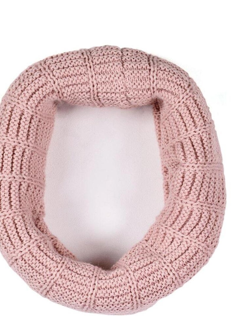 Ensemble Snood Bonnet Komin - Made in UE Rose - Kiabi
