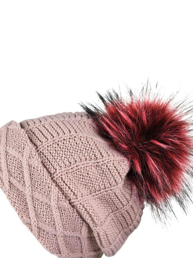Ensemble Snood Bonnet Komin - Made in UE Rose - Kiabi