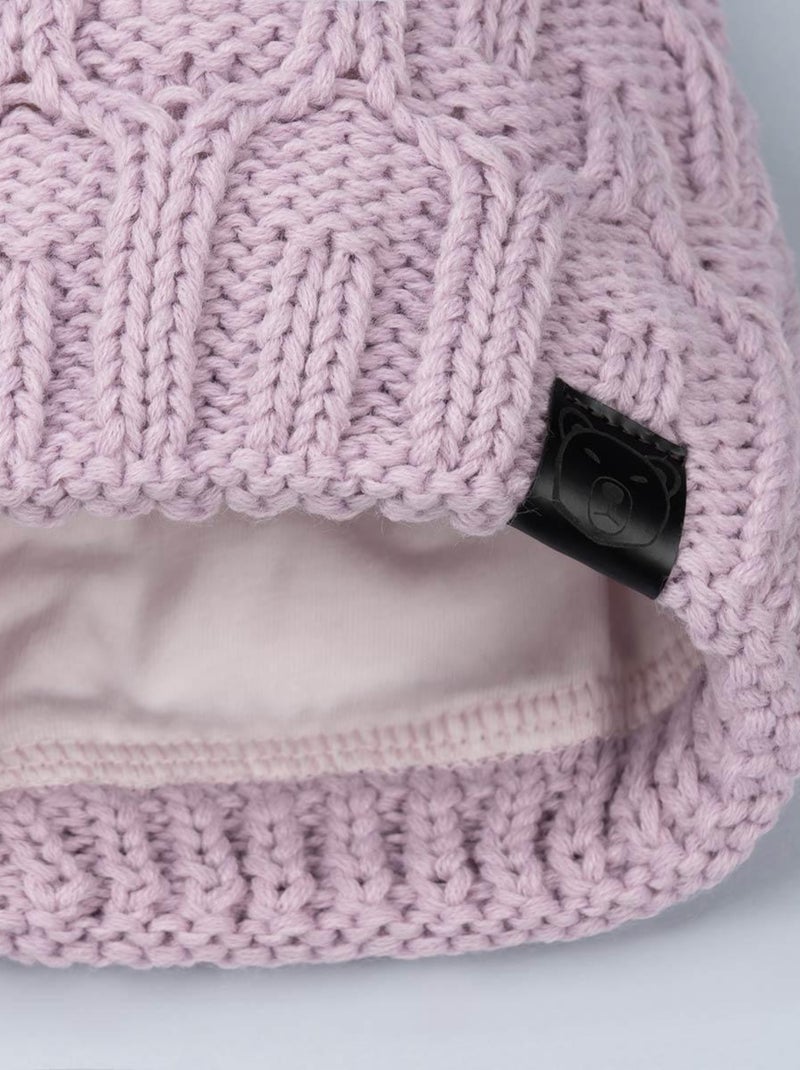 Ensemble Snood Bonnet Maribel - Made in UE Mauve lilas - Kiabi