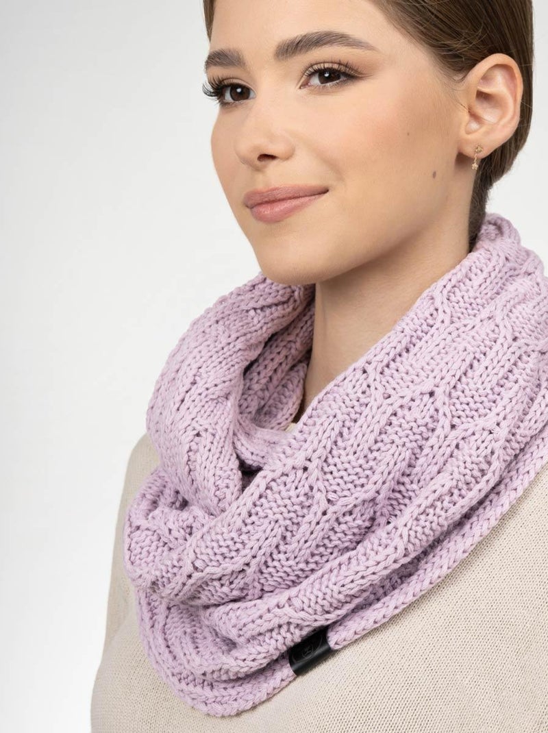 Ensemble Snood Bonnet Maribel - Made in UE Mauve lilas - Kiabi