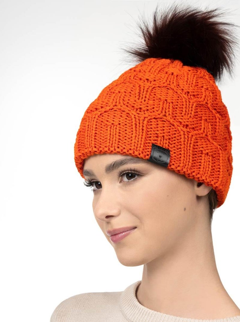 Ensemble Snood Bonnet Maribel - Made in UE Orange - Kiabi