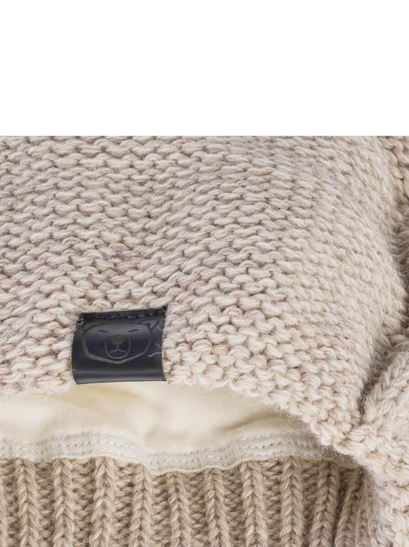 Ensemble Snood Bonnet Moyna - Made in UE Beige - Kiabi