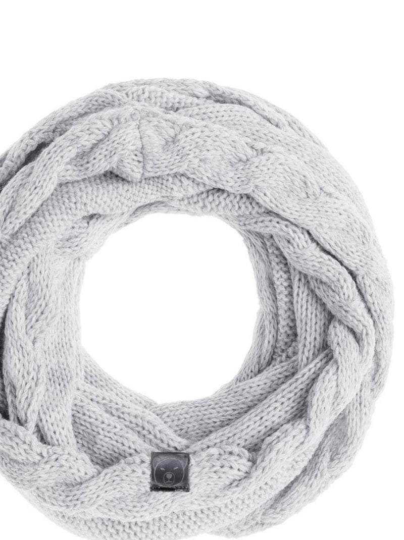 Ensemble Snood Bonnet Moyna - Made in UE Gris clair - Kiabi