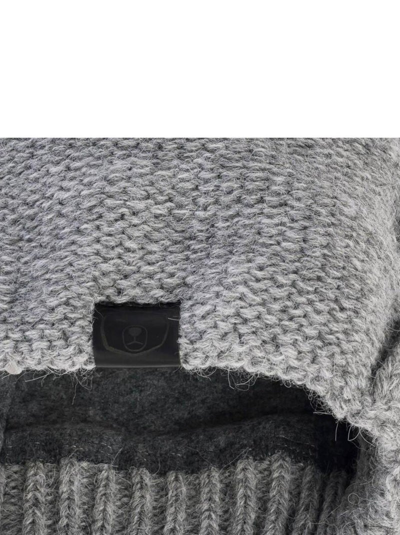 Ensemble Snood Bonnet Moyna - Made in UE Gris foncé - Kiabi