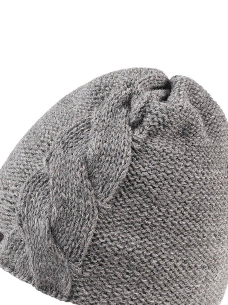 Ensemble Snood Bonnet Moyna - Made in UE Gris foncé - Kiabi