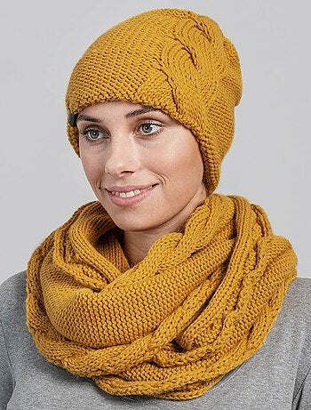 Ensemble Snood Bonnet Moyna - Made in UE