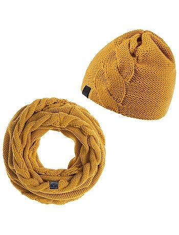 Ensemble Snood Bonnet Moyna - Made in UE