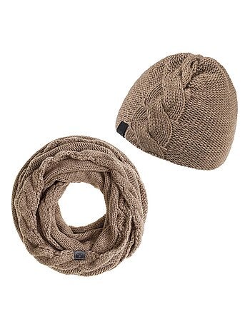 Ensemble Snood Bonnet Moyna - Made in UE