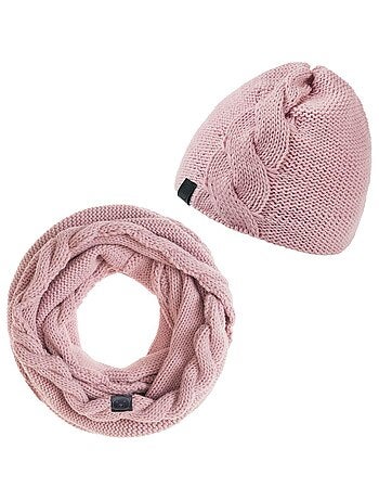 Ensemble Snood Bonnet Moyna - Made in UE