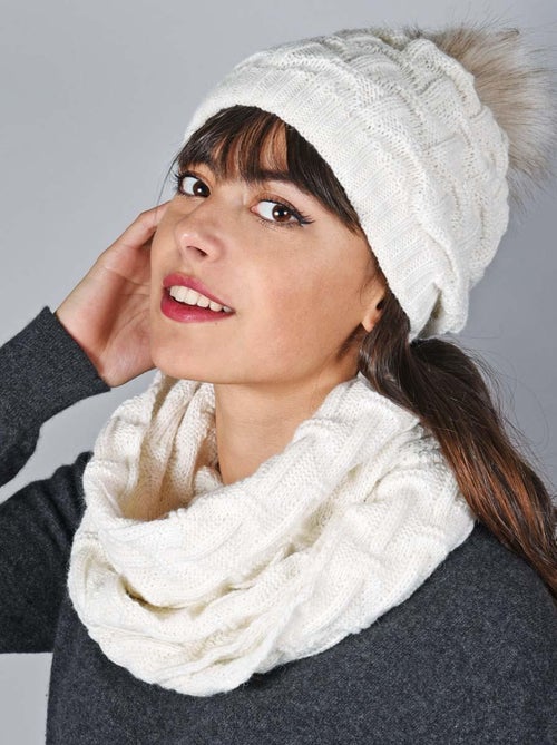 Ensemble Snood Bonnet Nora - Made in UE - Kiabi