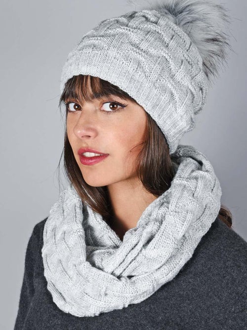 Ensemble Snood Bonnet Nora - Made in UE - Kiabi