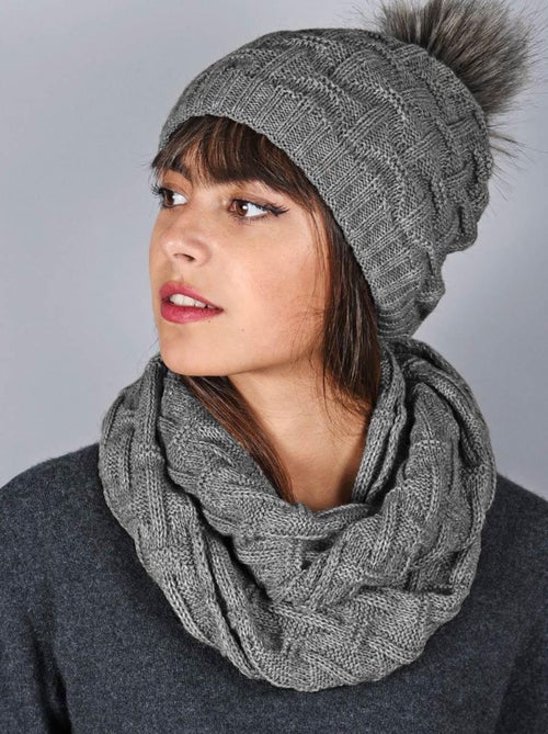 Ensemble Snood Bonnet Nora - Made in UE - Kiabi