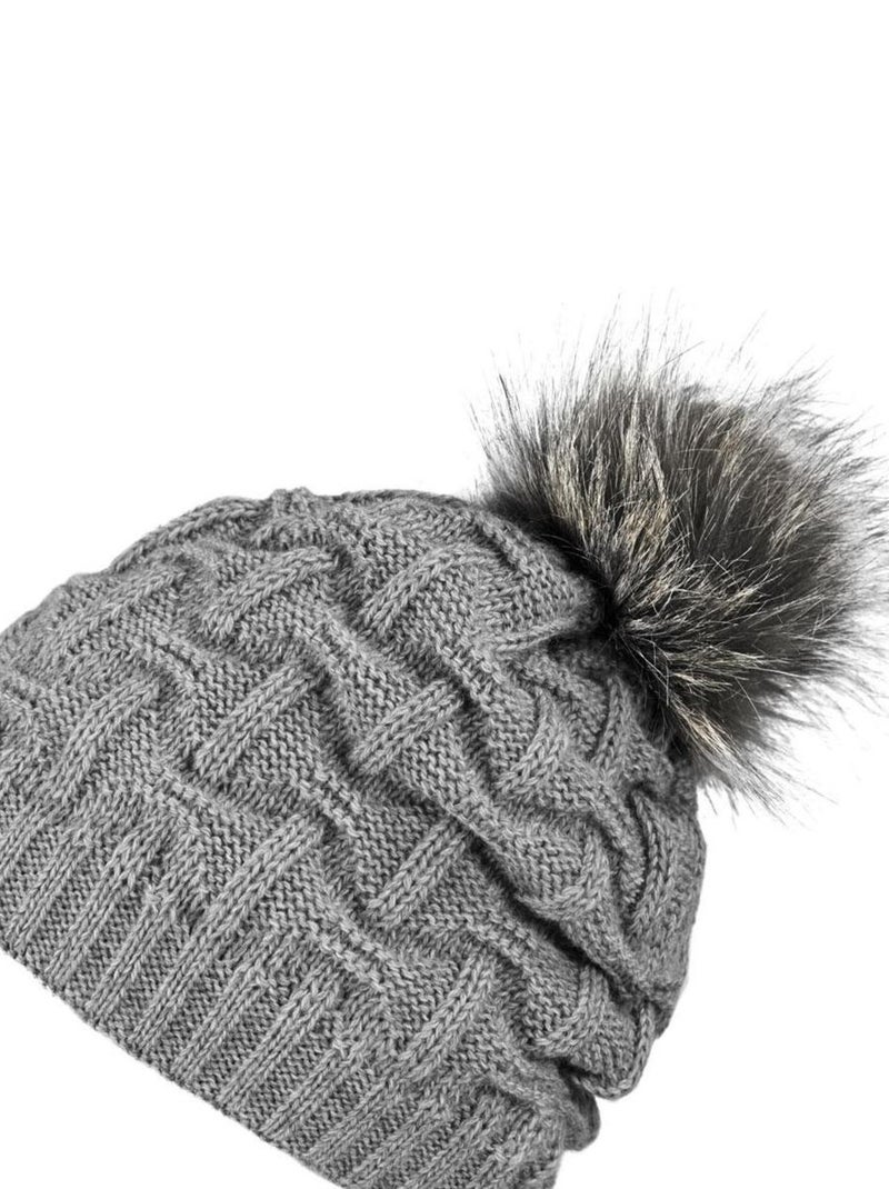 Ensemble Snood Bonnet Nora - Made in UE Gris foncé - Kiabi