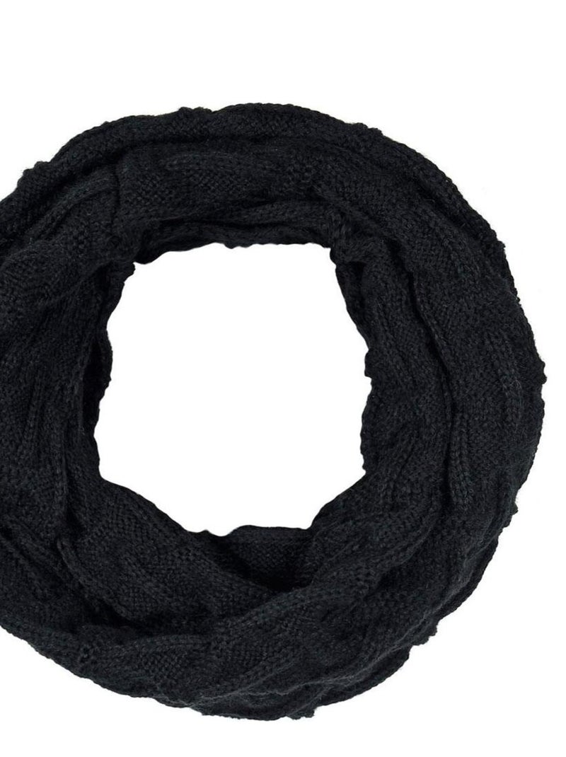 Ensemble Snood Bonnet Nora - Made in UE Noir - Kiabi