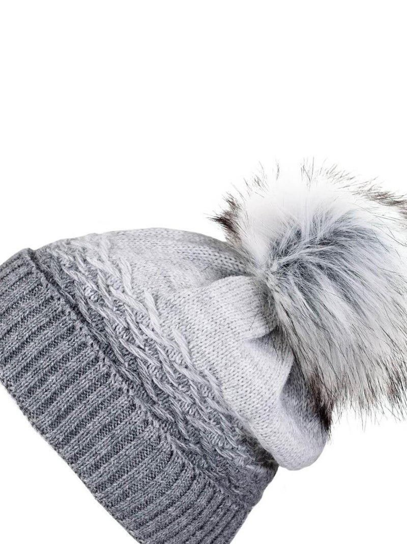 Ensemble Snood Bonnet Optima - Made in UE Gris - Kiabi