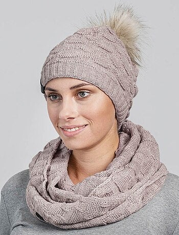 Ensemble Snood Bonnet Wiska - Made in UE